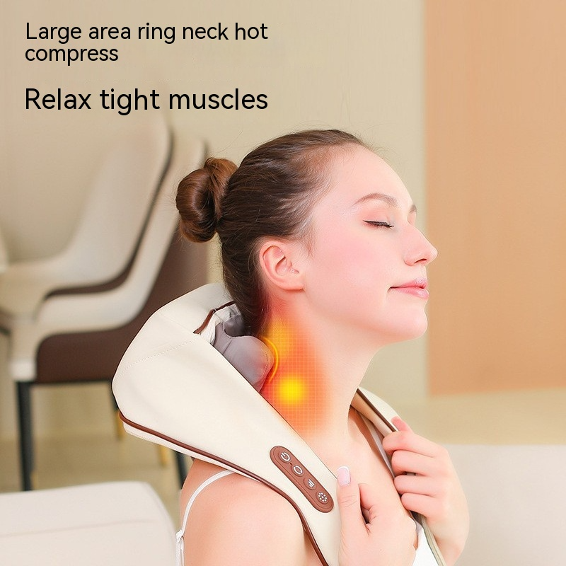 ThermaRelief™ Neck Massager – Deep Tissue, Heat & Portable Comfort