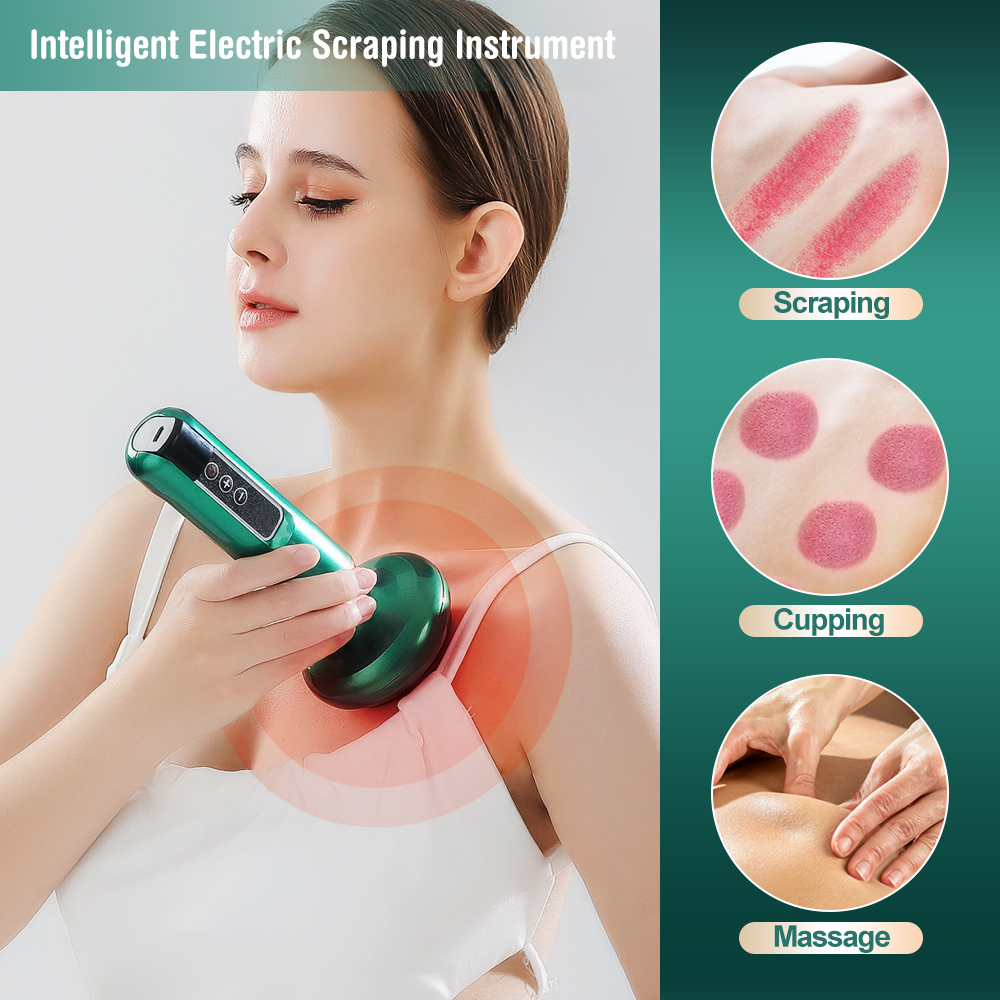BodyGlow™ 4-in-1 Massager – Cupping, Heat, Red Light & Scraping