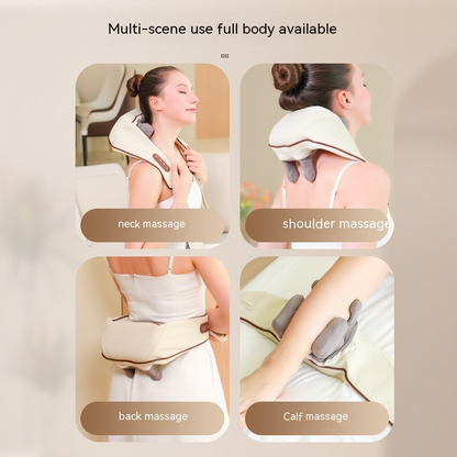 ThermaRelief™ Neck Massager – Deep Tissue, Heat & Portable Comfort