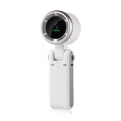 TurboCool™ Handheld Fan – 5-Speed, Rechargeable & Foldable