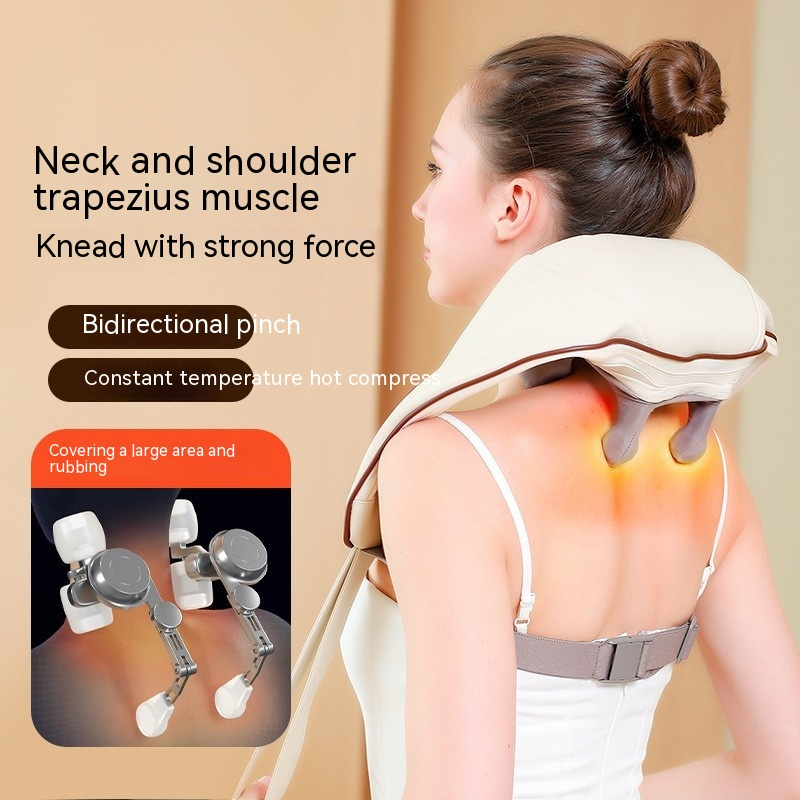 ThermaRelief™ Neck Massager – Deep Tissue, Heat & Portable Comfort