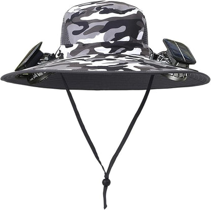 SunBreeze™ Solar Fan Hat – UV Protection & Cooling Fan