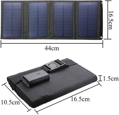 SunVolt™ 20W Solar Charger – Foldable, Waterproof & USB Ready