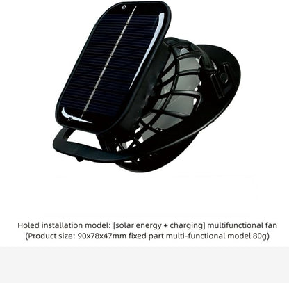 SunBreeze™ Solar Fan Hat – UV Protection & Cooling Fan