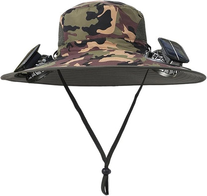 SunBreeze™ Solar Fan Hat – UV Protection & Cooling Fan