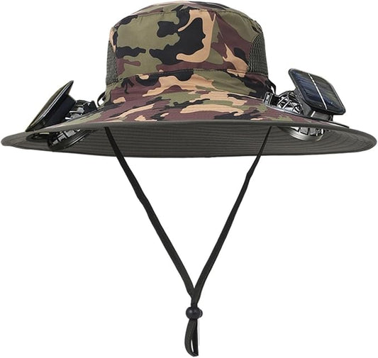 SunBreeze™ Solar Fan Hat – UV Protection & Cooling Fan