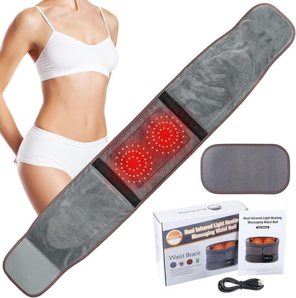 ReliefFlex™ Lumbar Belt – Heated Red Light Back Pain Relief