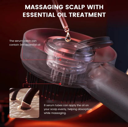ReviveLux™ Scalp Massager – 3-in-1 Red Light Hair Therapy