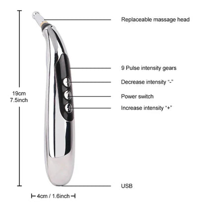 AcuEase™ Massage Pen – Rechargeable, Needle-Free Pain Relief
