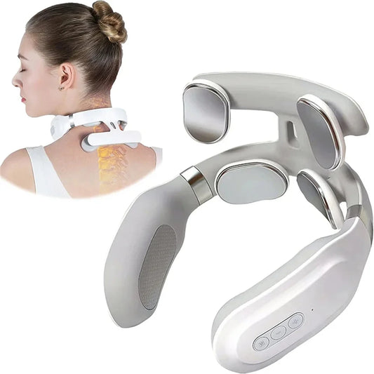ReviveNeck™ EMS Posture Corrector – Heat & Vibration Therapy