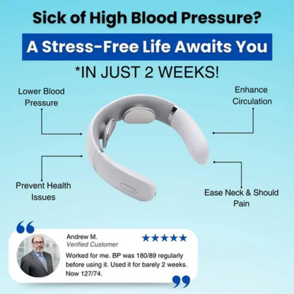 NeuroPulse™ TENS Neck Massager – Pain, Stress & BP Relief