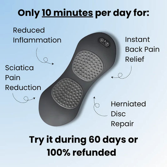 Relievex™ Back Relief Device – Heat, Vibration & Decompression Therapy